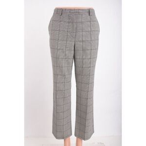 Alexander McQueen Womens Pants Sz 30 waist x 28 inseam Black White Check Plaid